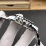 Super Clone Rolex Cosmograph Daytona Blue Sapphire Diamond Bezel Black Dial 116520 – Swiss SuperClone - photo 4