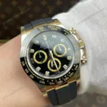 Super Clone Rolex Cosmograph Daytona Bright Black Golden Diamond Dial 126518LN – Swiss SuperClone - photo 7