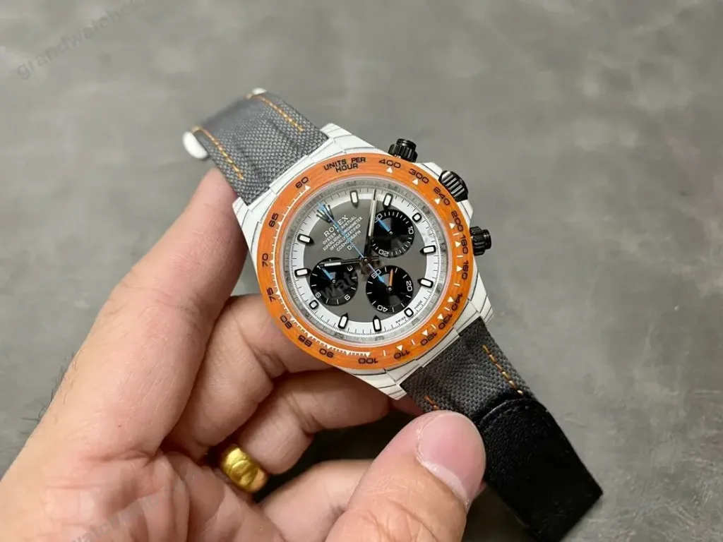 Super Clone Rolex Cosmograph Daytona DIW Avia Grey Orange 116500LN – Swiss SuperClone - photo 6