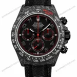 Super Clone Rolex Cosmograph Daytona DIW Carbon Arabic Red 116500LN – Swiss SuperClone