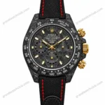 Super Clone Rolex Cosmograph Daytona DIW Carbon Gold Accent 116500LN – Swiss SuperClone
