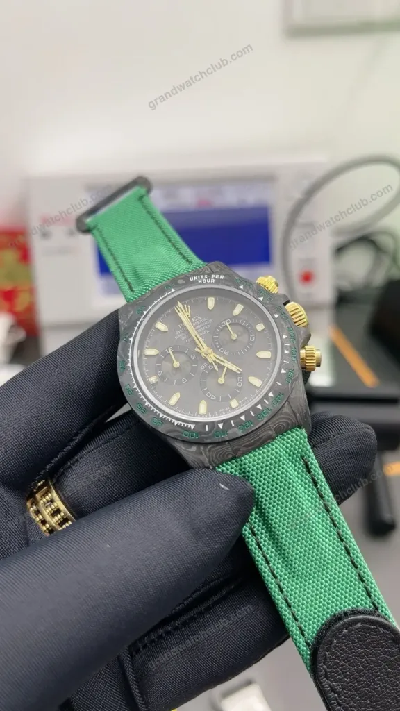 Super Clone Rolex Cosmograph Daytona DIW Carbon Green 116500LN – Swiss SuperClone - photo 4