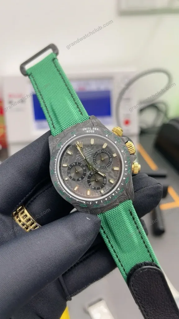 Super Clone Rolex Cosmograph Daytona DIW Carbon Green 116500LN – Swiss SuperClone - photo 5