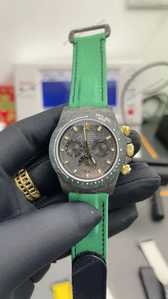 Super Clone Rolex Cosmograph Daytona DIW Carbon Green 116500LN – Swiss SuperClone - photo 6