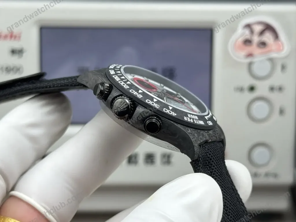 Super Clone Rolex Cosmograph Daytona DIW Carbon Grey Red Panda 116500LN – Swiss SuperClone - photo 3