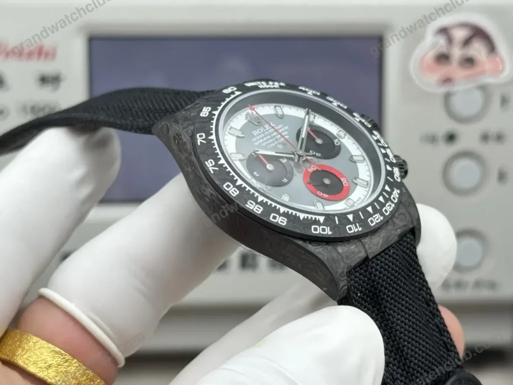Super Clone Rolex Cosmograph Daytona DIW Carbon Grey Red Panda 116500LN – Swiss SuperClone - photo 4