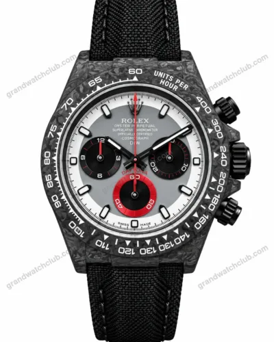 Super Clone Rolex Cosmograph Daytona DIW Carbon Grey Red Panda 116500LN – Swiss SuperClone