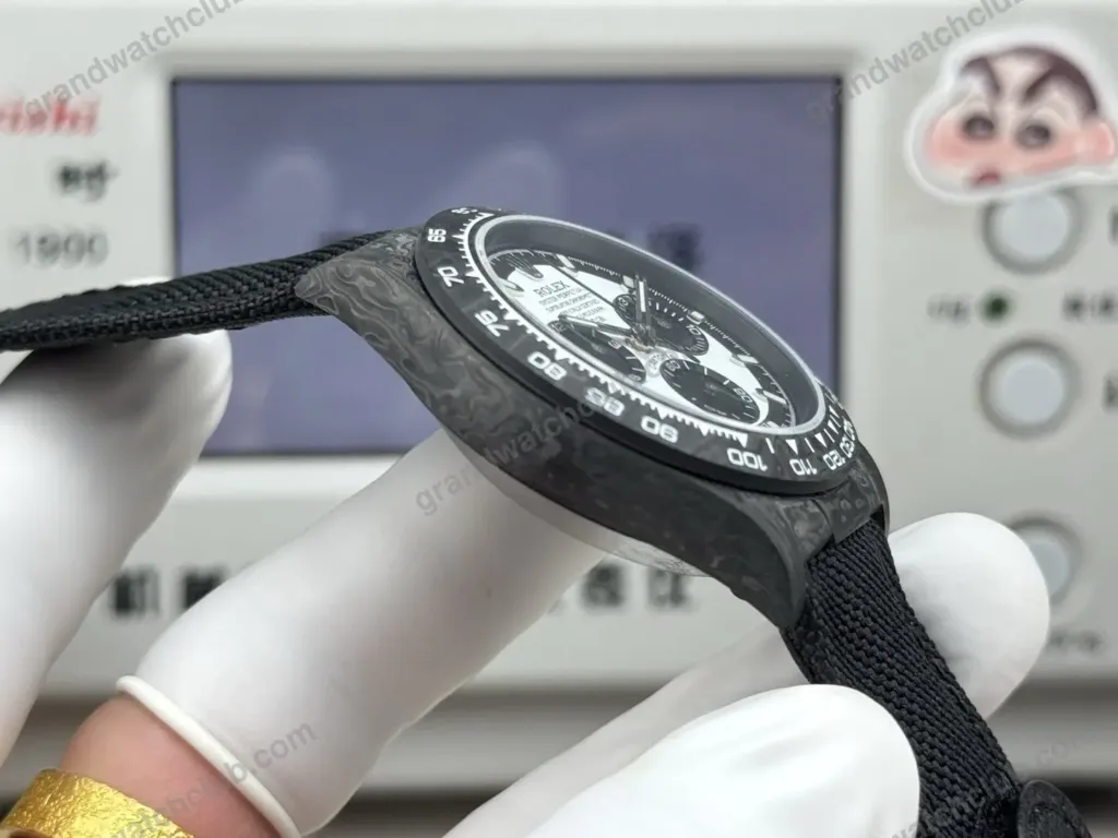 Super Clone Rolex Cosmograph Daytona DIW Carbon Panda 116500LN – Swiss SuperClone - photo 3