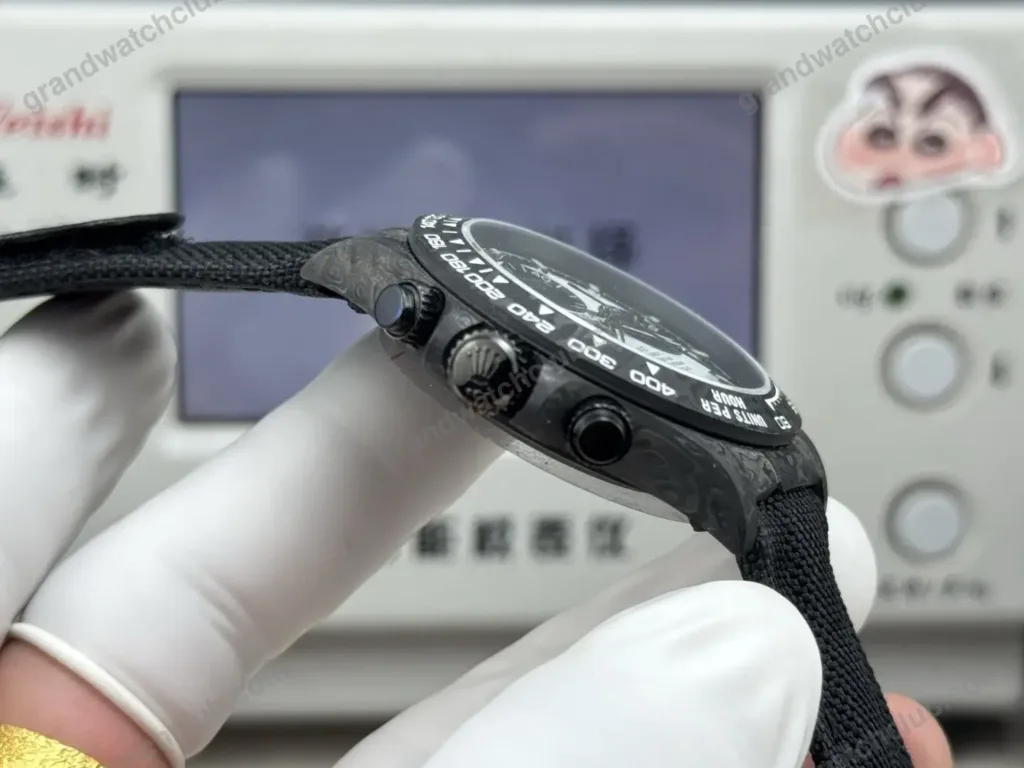 Super Clone Rolex Cosmograph Daytona DIW Carbon Panda 116500LN – Swiss SuperClone - photo 4