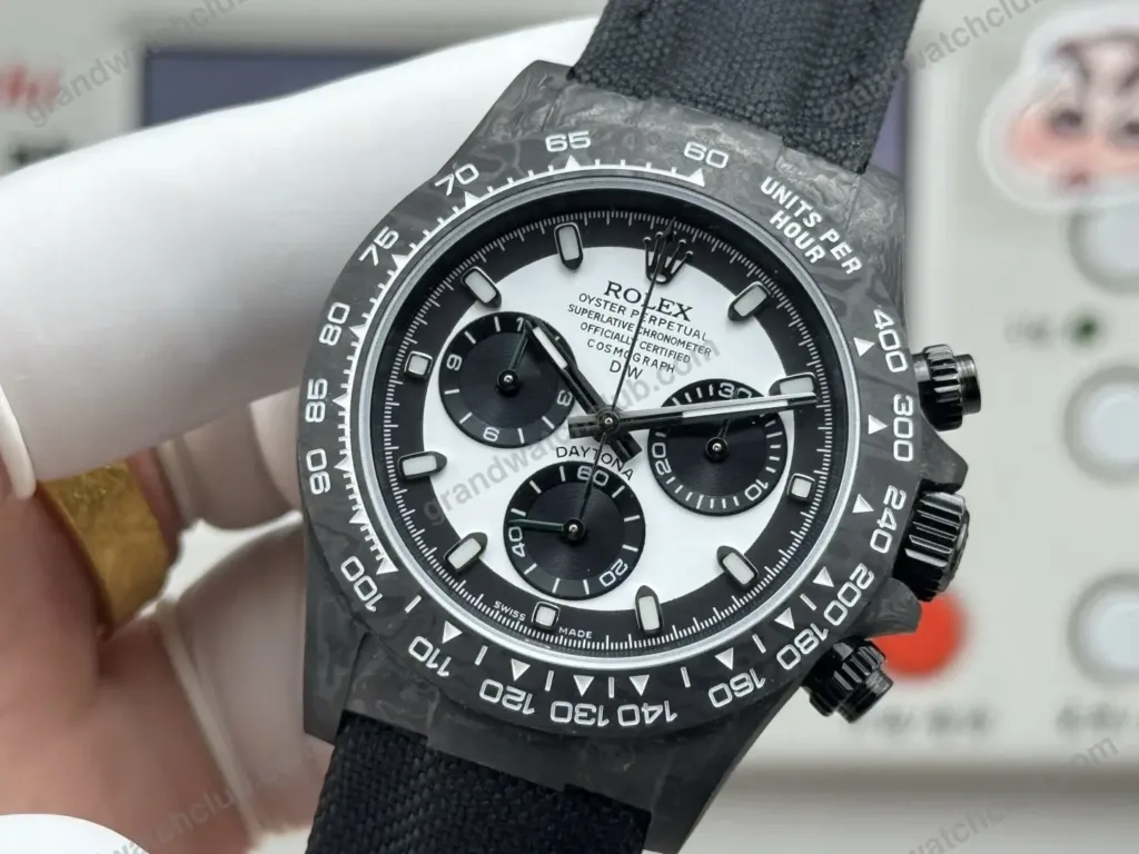 Super Clone Rolex Cosmograph Daytona DIW Carbon Panda 116500LN – Swiss SuperClone - photo 5