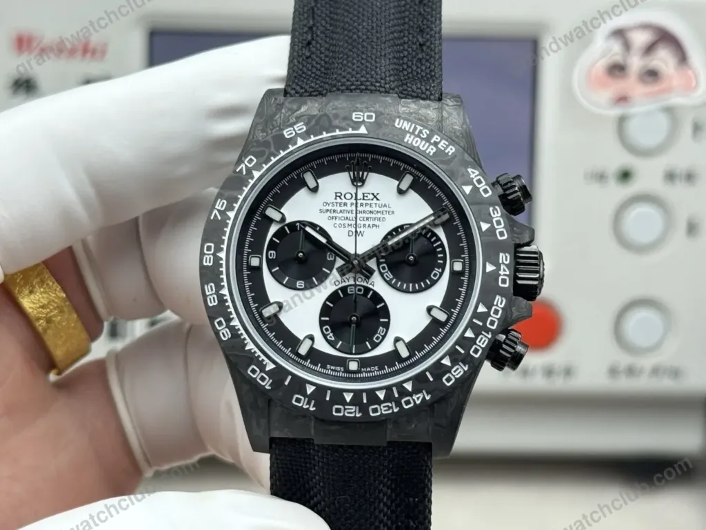 Super Clone Rolex Cosmograph Daytona DIW Carbon Panda 116500LN – Swiss SuperClone - photo 9
