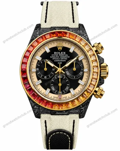 Super Clone Rolex Cosmograph Daytona DIW Carbon Rainbow Sapphire Bezel 116500LN – Swiss SuperClone