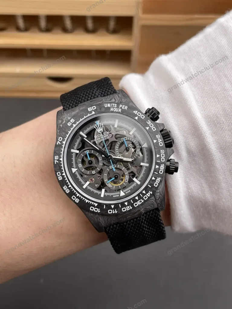 Super Clone Rolex Cosmograph Daytona DIW Carbon Skeleton 116500LN – Swiss SuperClone - photo 1