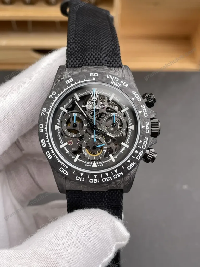 Super Clone Rolex Cosmograph Daytona DIW Carbon Skeleton 116500LN – Swiss SuperClone - photo 7