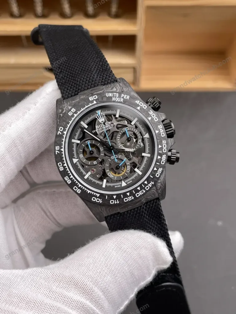 Super Clone Rolex Cosmograph Daytona DIW Carbon Skeleton 116500LN – Swiss SuperClone - photo 8