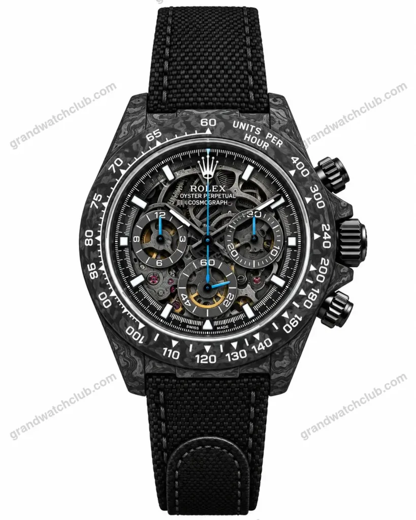 Super Clone Rolex Cosmograph Daytona DIW Carbon Skeleton 116500LN – Swiss SuperClone