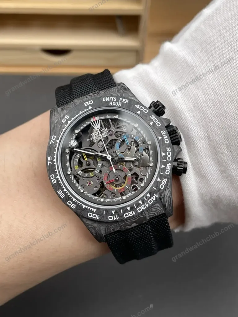 Super Clone Rolex Cosmograph Daytona DIW Carbon Skeleton Multicolor 116500LN – Swiss SuperClone - photo 1