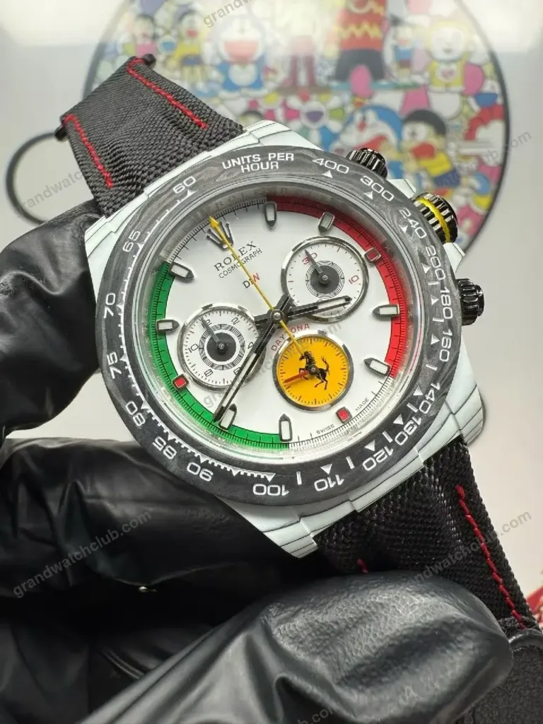Super Clone Rolex Cosmograph Daytona DIW Ferrari Edition 116500LN – Swiss SuperClone - photo 7