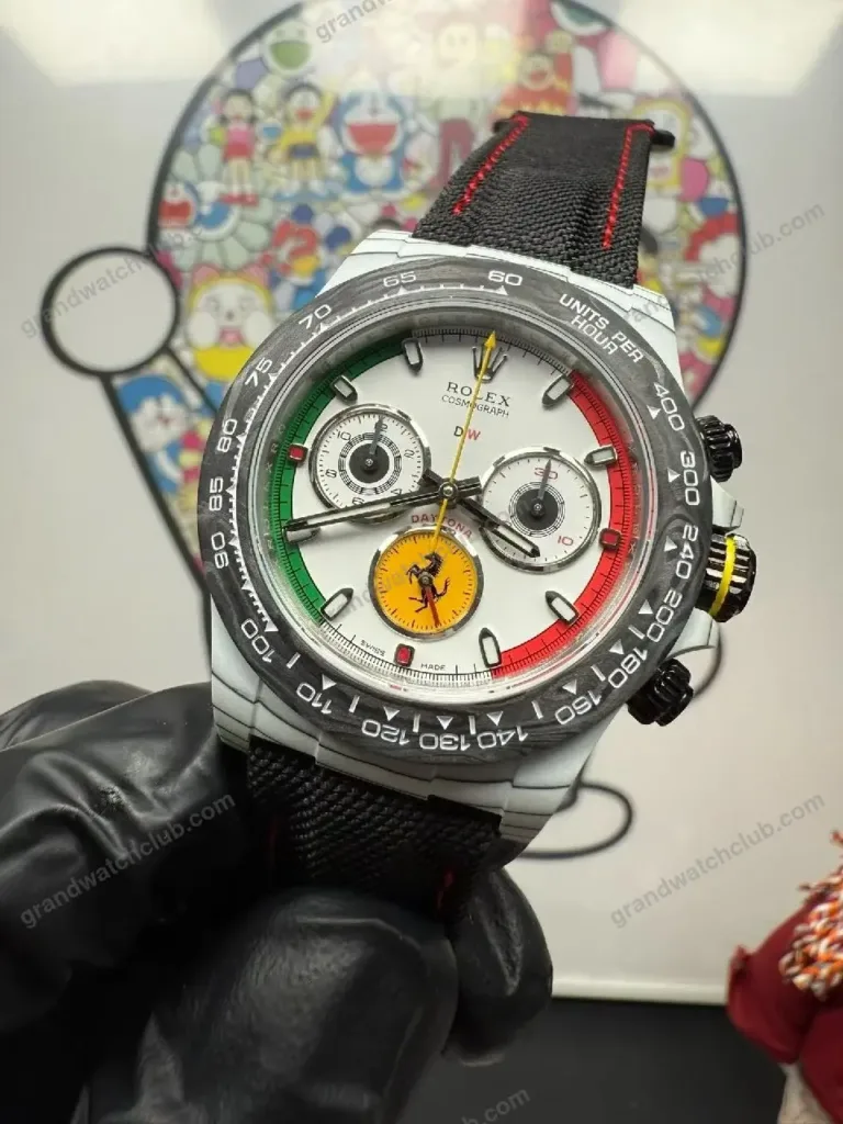 Super Clone Rolex Cosmograph Daytona DIW Ferrari Edition 116500LN – Swiss SuperClone - photo 8