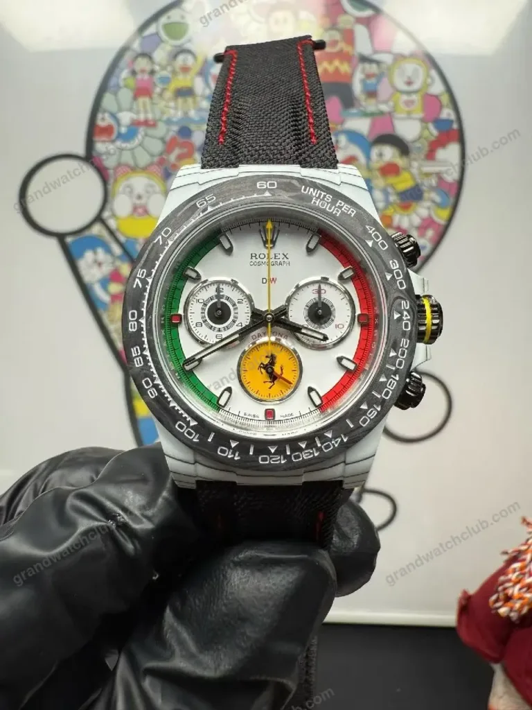 Super Clone Rolex Cosmograph Daytona DIW Ferrari Edition 116500LN – Swiss SuperClone - photo 9