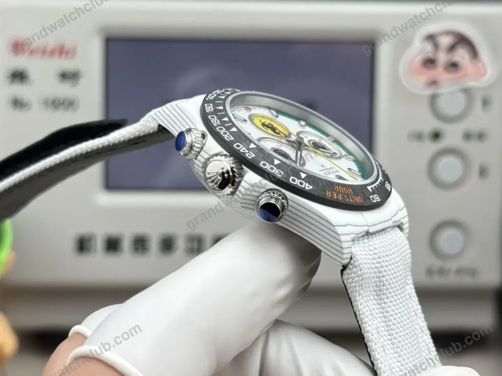 Super Clone Rolex Cosmograph Daytona DIW Ferrari White Carbon 116500LN – Swiss SuperClone - photo 3