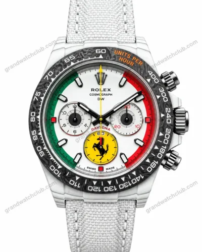 Super Clone Rolex Cosmograph Daytona DIW Ferrari White Carbon 116500LN – Swiss SuperClone