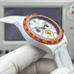 Super Clone Rolex Cosmograph Daytona DIW Ferrari White Carbon Orange Bezel 116500LN – Swiss SuperClone - photo 4