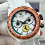 Super Clone Rolex Cosmograph Daytona DIW Ferrari White Carbon Orange Bezel 116500LN – Swiss SuperClone - photo 6
