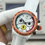Super Clone Rolex Cosmograph Daytona DIW Ferrari White Carbon Orange Bezel 116500LN – Swiss SuperClone - photo 7