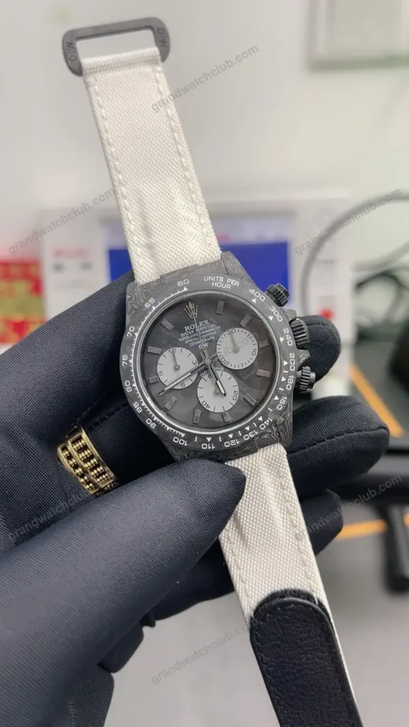 Super Clone Rolex Cosmograph Daytona DIW Forged Carbon 116500LN Grey Dial 40 mm – Swiss SuperClone - photo 5