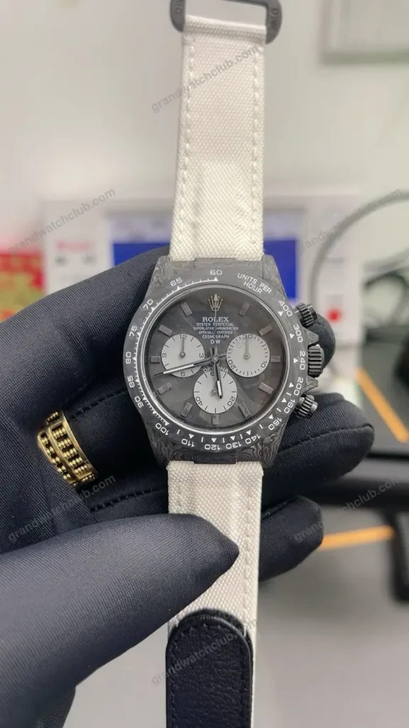 Super Clone Rolex Cosmograph Daytona DIW Forged Carbon 116500LN Grey Dial 40 mm – Swiss SuperClone - photo 6