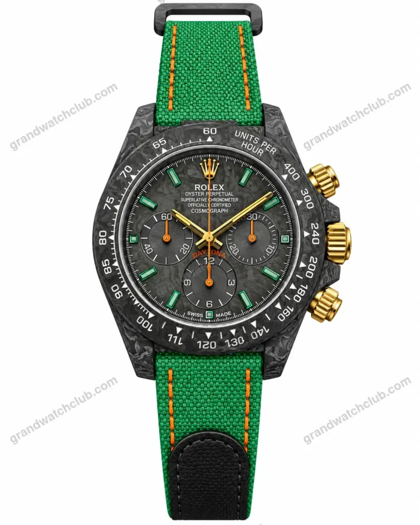 Super Clone Rolex Cosmograph Daytona DIW Forged Carbon Green 116500LN 40 mm – Swiss SuperClone