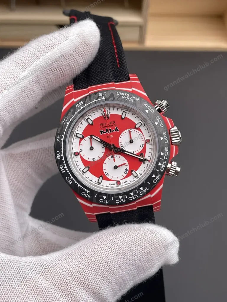 Super Clone Rolex Cosmograph Daytona DIW KAWS Red Carbon 116500LN – Swiss SuperClone - photo 7
