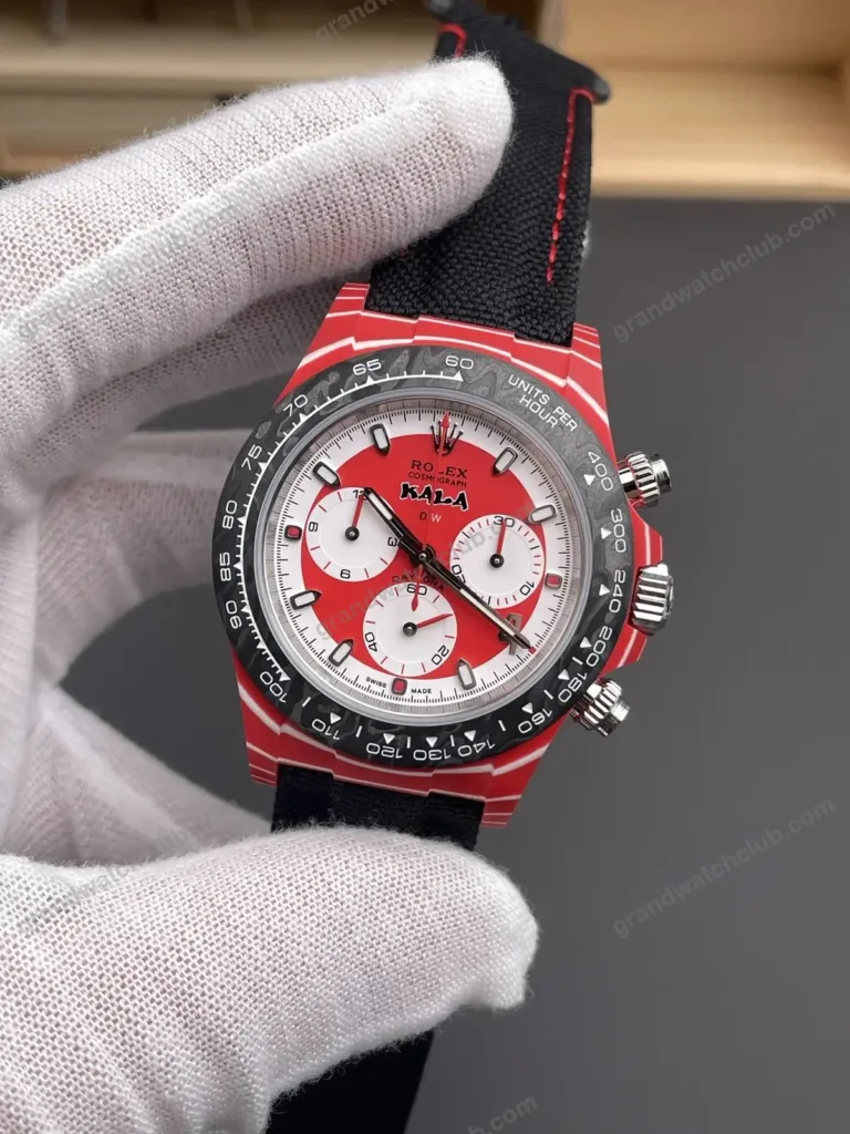Super Clone Rolex Cosmograph Daytona DIW KAWS Red Carbon 116500LN – Swiss SuperClone - photo 9