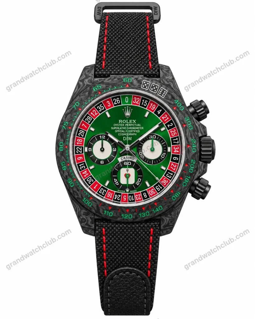 Super Clone Rolex Cosmograph Daytona DIW Lucky Player Casino 116500LN – Swiss SuperClone