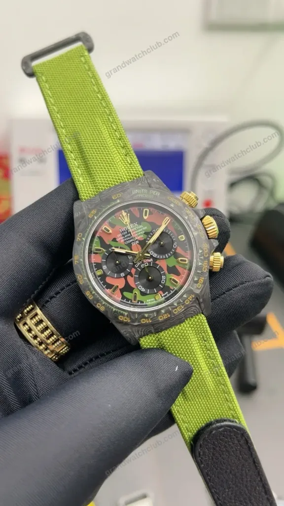 Super Clone Rolex Cosmograph Daytona DIW Military Green Camo 116500LN – Swiss SuperClone - photo 5