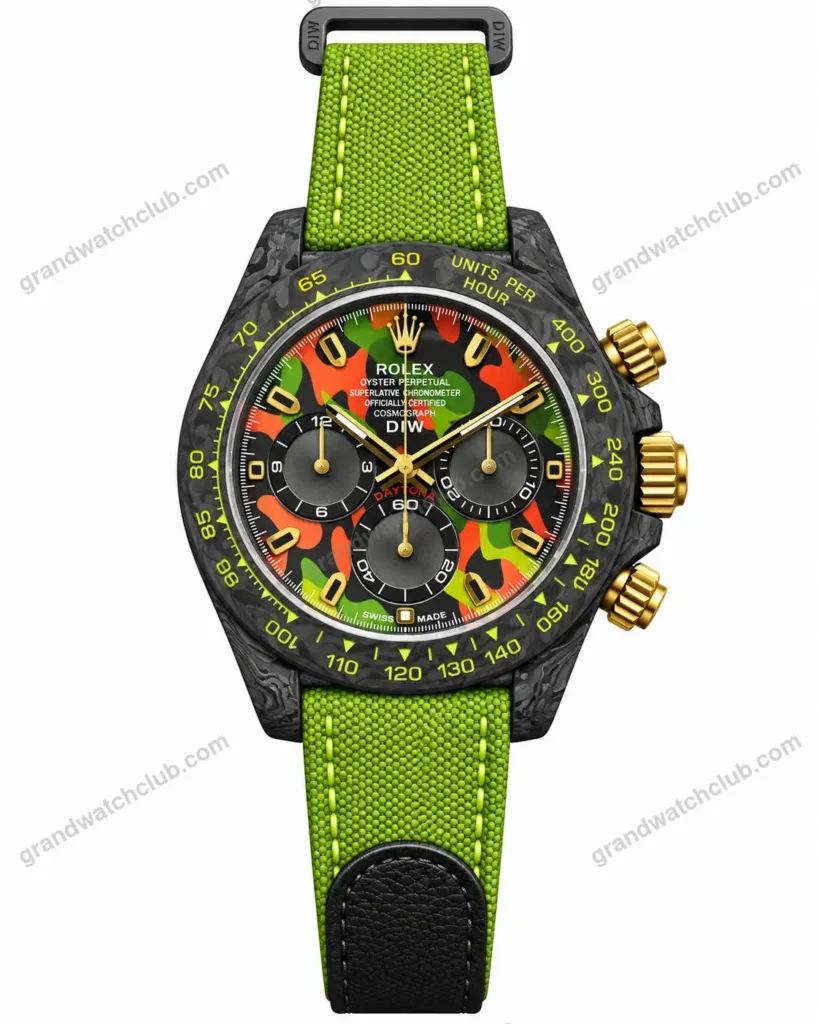 Super Clone Rolex Cosmograph Daytona DIW Military Green Camo 116500LN – Swiss SuperClone