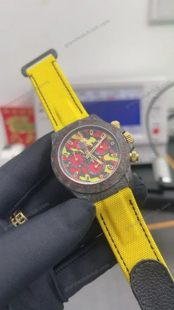 Super Clone Rolex Cosmograph Daytona DIW Military Yellow 116500LN – Swiss SuperClone - photo 4