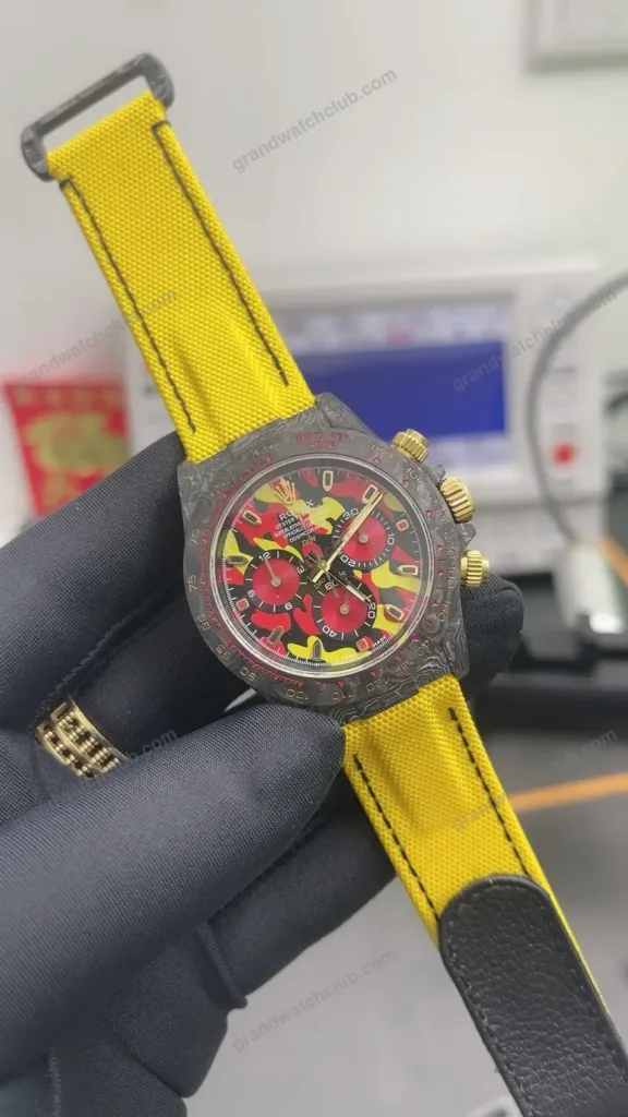 Super Clone Rolex Cosmograph Daytona DIW Military Yellow 116500LN – Swiss SuperClone - photo 5