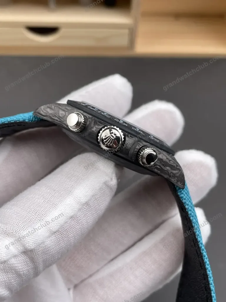 Super Clone Rolex Cosmograph Daytona DIW Turquoise Arabic Carbon 116500LN – Swiss SuperClone - photo 4