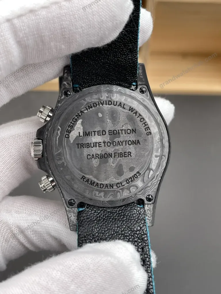 Super Clone Rolex Cosmograph Daytona DIW Turquoise Arabic Carbon 116500LN – Swiss SuperClone - photo 5