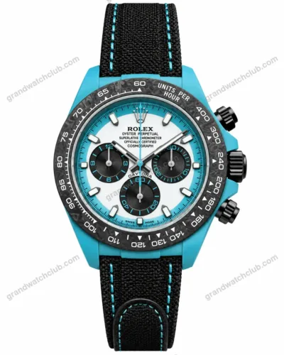 Super Clone Rolex Cosmograph Daytona DIW Turquoise Carbon Panda 116500LN – Swiss SuperClone
