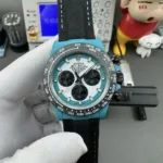 Super Clone Rolex Cosmograph Daytona DIW Turquoise Carbon Panda 116500LN – Swiss SuperClone - photo 5