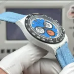 Super Clone Rolex Cosmograph Daytona DIW White Carbon Blue Orange Dial 116500LN – Swiss SuperClone - photo 4