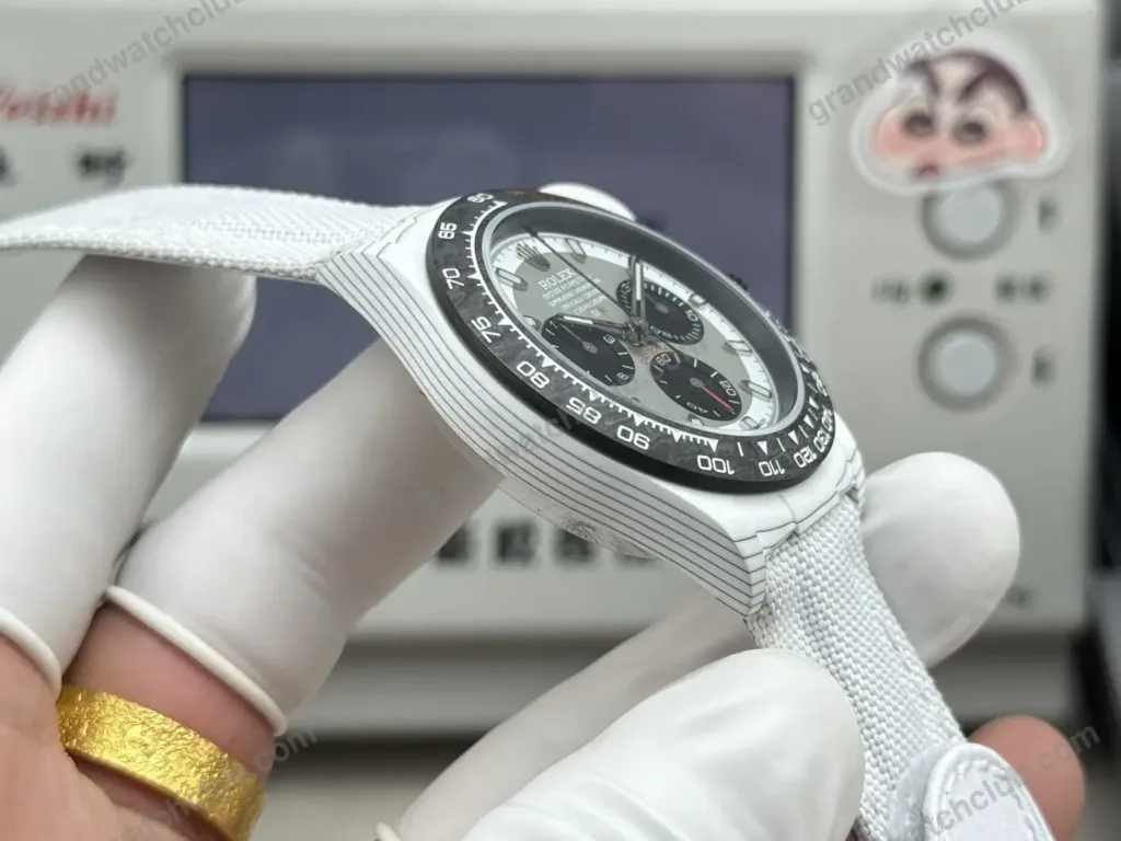 Super Clone Rolex Cosmograph Daytona DIW White Carbon Grey Panda 116500LN – Swiss SuperClone - photo 4