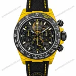 Super Clone Rolex Cosmograph Daytona DIW Yellow Carbon Skeleton 116500LN – Swiss SuperClone