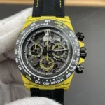 Super Clone Rolex Cosmograph Daytona DIW Yellow Carbon Skeleton 116500LN – Swiss SuperClone - photo 7