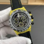 Super Clone Rolex Cosmograph Daytona DIW Yellow Carbon Skeleton 116500LN – Swiss SuperClone - photo 8