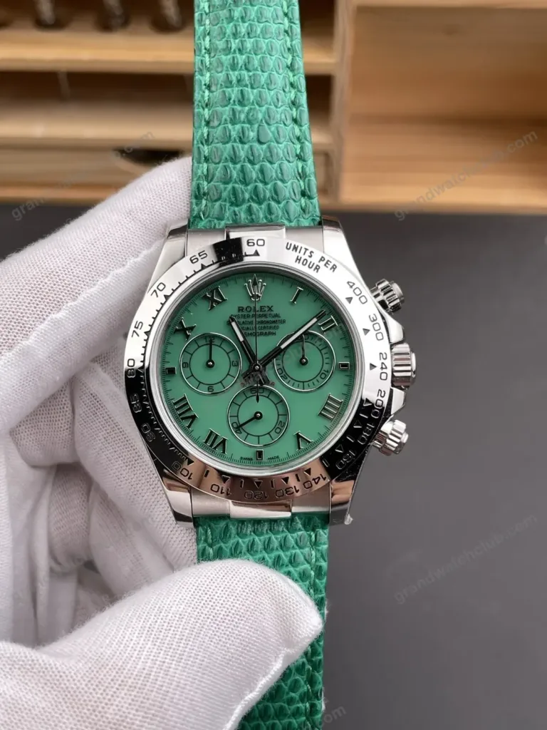 Super Clone Rolex Cosmograph Daytona Green Roman Dial 116520 – Swiss SuperClone - photo 1