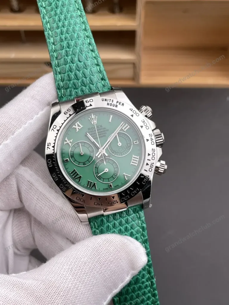 Super Clone Rolex Cosmograph Daytona Green Roman Dial 116520 – Swiss SuperClone - photo 2